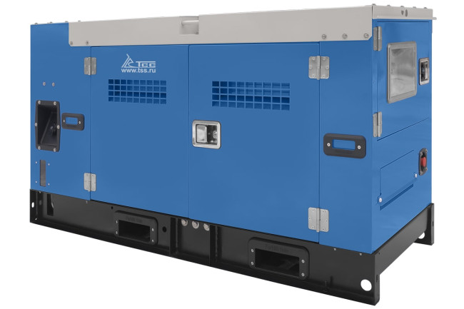 Дизельный генератор ТСС АД-12С-Т400-2РКМ5 в шумозащитном кожухе в Красноярске