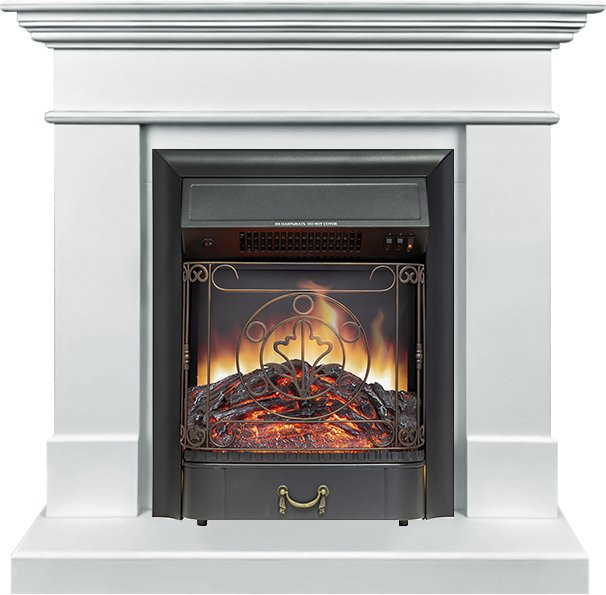 Каминокомплект California SFT (Разборный) - Белый с очагом Majestic FX Black в Красноярске