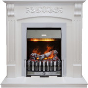 Каминокомплект Sorrento - Белый дуб с очагом Danville Chrome FB2 Каминокомплект Sorrento - Белый дуб с очагом Danville Chrome FB2