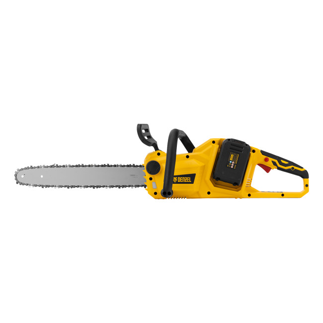 Цепная пила аккумуляторная бесщеточная RCS400-36, Li-ion, 36 В, 4 Ач, шина 400 мм Denzel в Красноярске