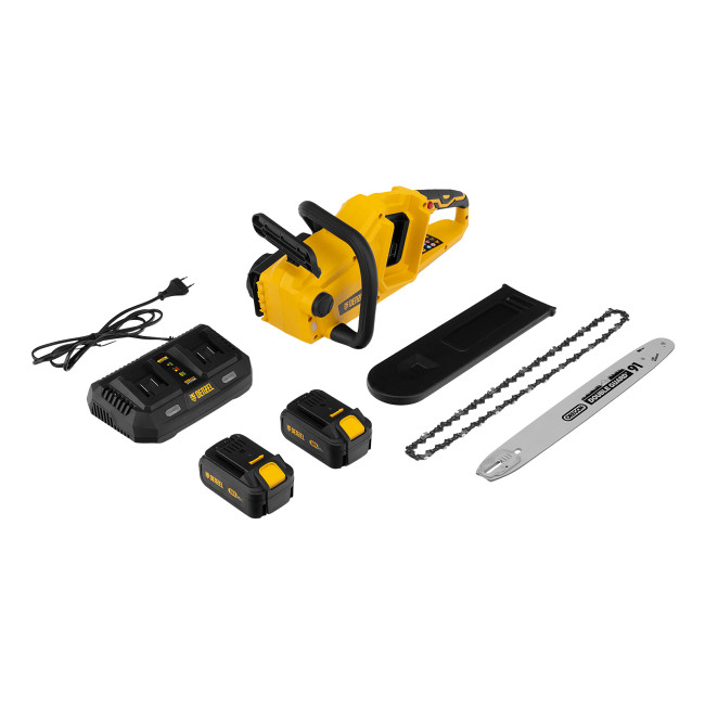 Цепная пила аккумуляторная бесщеточная RCS400-36, Li-ion, 36 В, 4 Ач, шина 400 мм Denzel в Красноярске