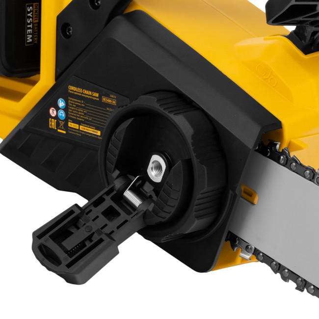 Цепная пила аккумуляторная бесщеточная RCS400-36, Li-ion, 36 В, 4 Ач, шина 400 мм Denzel в Красноярске