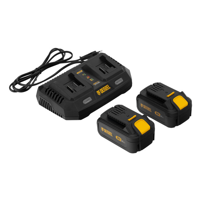 Цепная пила аккумуляторная бесщеточная RCS400-36, Li-ion, 36 В, 4 Ач, шина 400 мм Denzel в Красноярске