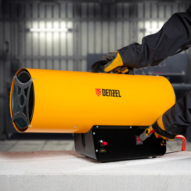 Газовая тепловая пушка GHG-50, 50 кВт, 1400 м3/ч, пропан-бутан Denzel в Красноярске