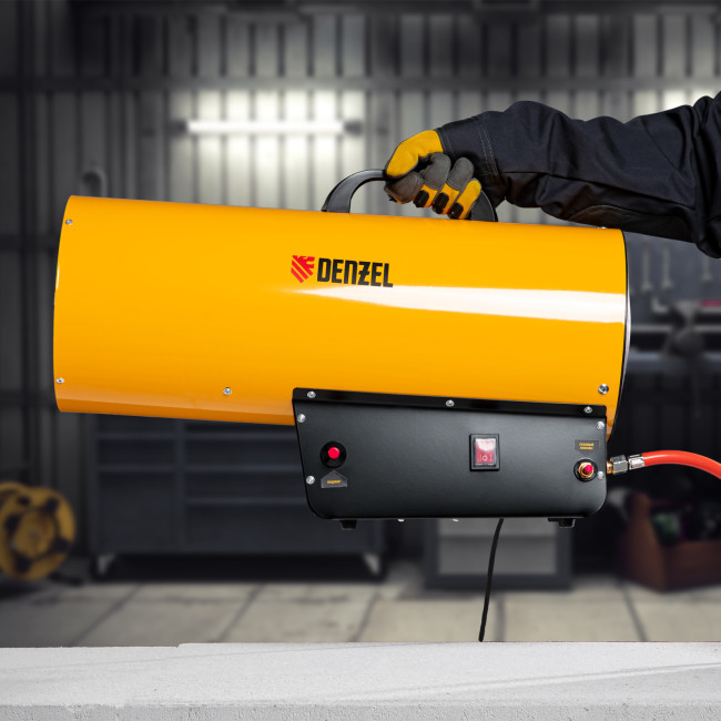 Газовая тепловая пушка GHG-50, 50 кВт, 1400 м3/ч, пропан-бутан Denzel в Красноярске