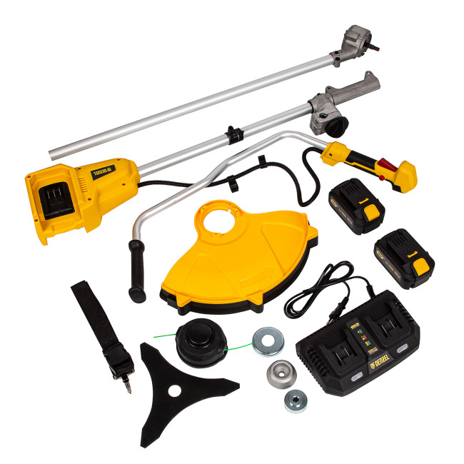 Триммер аккумуляторный бесщеточный CBC350-36, Li-ion, 36 В, 350 мм Denzel в Красноярске Триммер аккумуляторный бесщеточный CBC350-36, Li-ion, 36 В, 350 мм Denzel в Красноярске