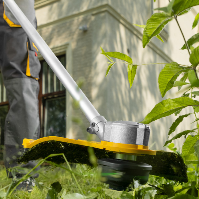 Триммер аккумуляторный бесщеточный CBC350-36, Li-ion, 36 В, 350 мм Denzel в Красноярске Триммер аккумуляторный бесщеточный CBC350-36, Li-ion, 36 В, 350 мм Denzel в Красноярске