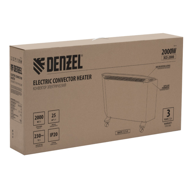 Конвектор электрический XCE-2000, 230 В, 2000 Вт, X-образный нагреватель Denzel в Красноярске Конвектор электрический XCE-2000, 230 В, 2000 Вт, X-образный нагреватель Denzel в Красноярске
