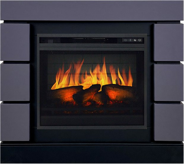 Каминокомплект Modern SFT (Разборный) - Серый графит с очагом Vision 23 EF LED 3D FX в Красноярске