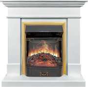 Каминокомплект California SFT (Разборный) - Белый с очагом Majestic FX Brass Каминокомплект California SFT (Разборный) - Белый с очагом Majestic FX Brass