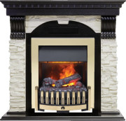 Каминокомплект Dublin - Венге / Сланец белый с очагом Danville Brass FB2 Каминокомплект Dublin - Венге / Сланец белый с очагом Danville Brass FB2