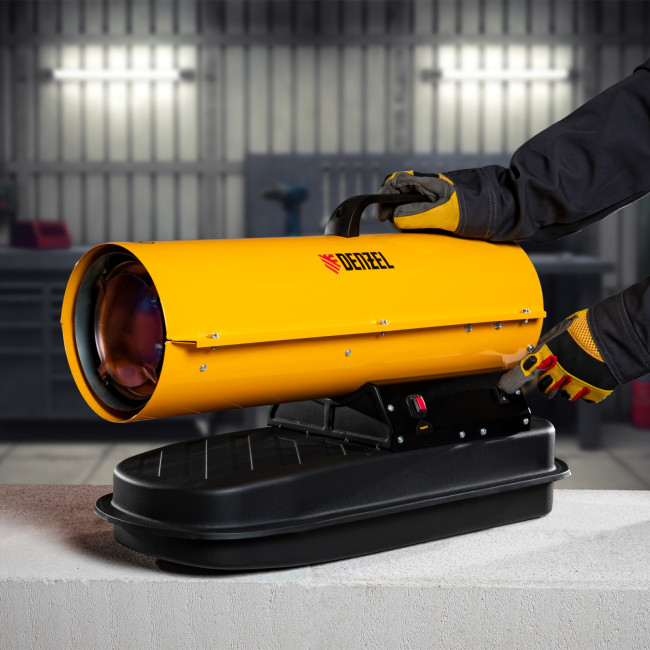 Дизельная тепловая пушка DHG-10, 10 кВт, 300 м3/ч, прямой нагрев Denzel в Красноярске