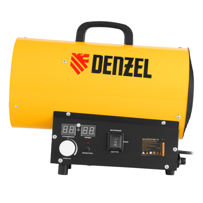 Газовая тепловая пушка GHG-15i, 15 кВт, цифровой термостат, пропан-бутан Denzel в Красноярске Газовая тепловая пушка GHG-15i, 15 кВт, цифровой термостат, пропан-бутан Denzel в Красноярске