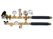 Узел обвязки фанкойла с трехходовым клапаном Kvs 2,5 с балансировочным клапаном c термоманометрами Узел обвязки фанкойла с трехходовым клапаном Kvs 2,5 с балансировочным клапаном c термоманометрами