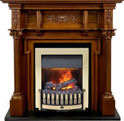 Каминокомплект Oxford - Орех с очагом Danville Brass FB2