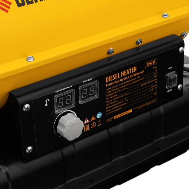 Дизельная тепловая пушка DHG-20, 20 кВт, 500 м3/ч, прямой нагрев Denzel в Красноярске