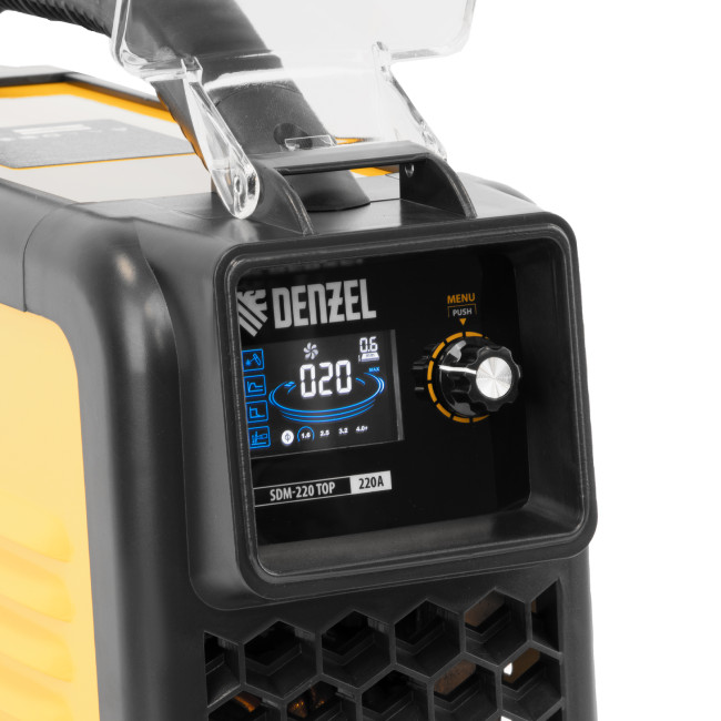 Аппарат инвертор. дуговой сварки SDM-220 Top, 220 А, ПВ 60% кейс Denzel в Красноярске