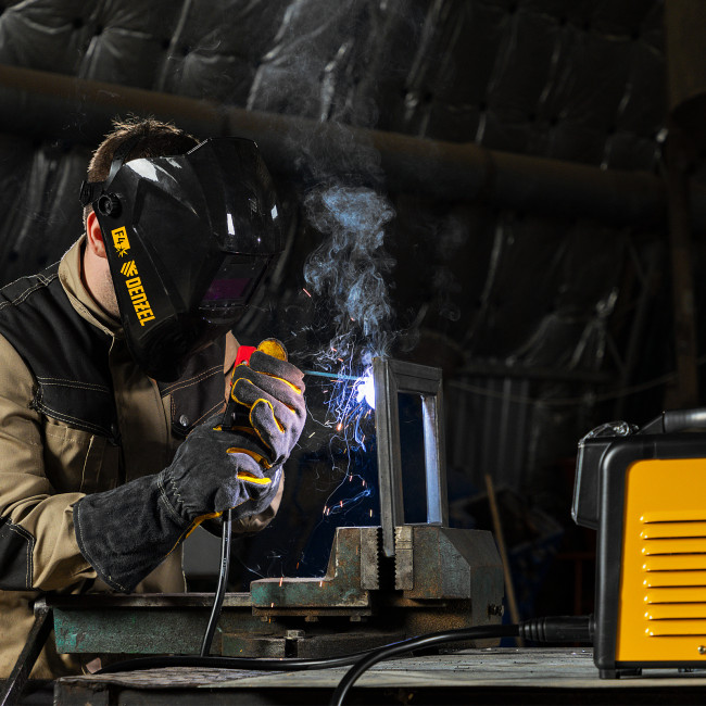 Аппарат инвертор. дуговой сварки SDM-220 Top, 220 А, ПВ 60% кейс Denzel в Красноярске