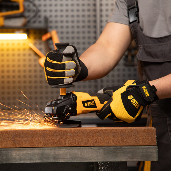 Машина углошлифовальная аккумуляторная бесщет. BLG-IB-18-125-0, Li-ion, 18 В Denzel в Красноярске Машина углошлифовальная аккумуляторная бесщет. BLG-IB-18-125-0, Li-ion, 18 В Denzel в Красноярске