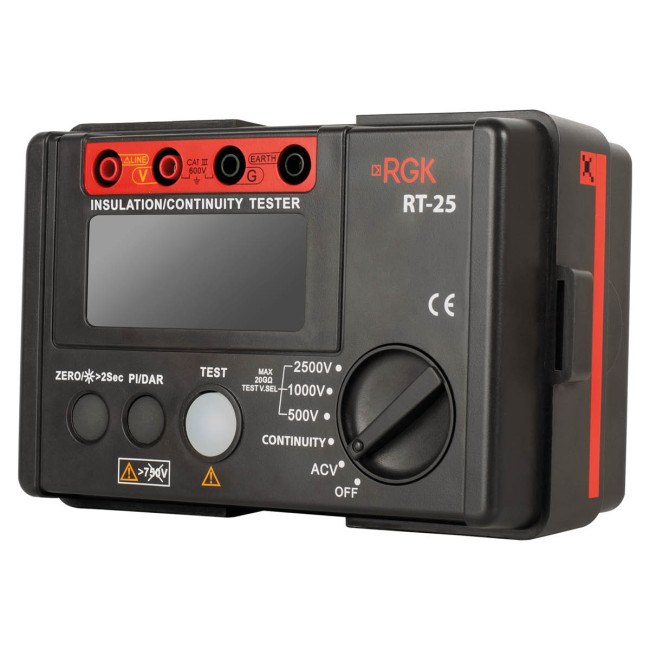 Цифровой мегаомметр RGK RT-25 с поверкой в Красноярске