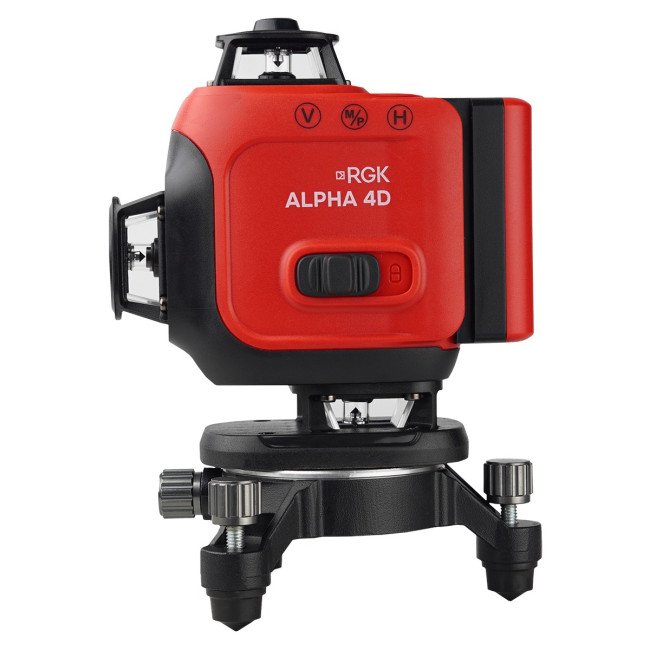Лазерный уровень RGK ALPHA 4D с калибровкой с зелёным лучом в Красноярске