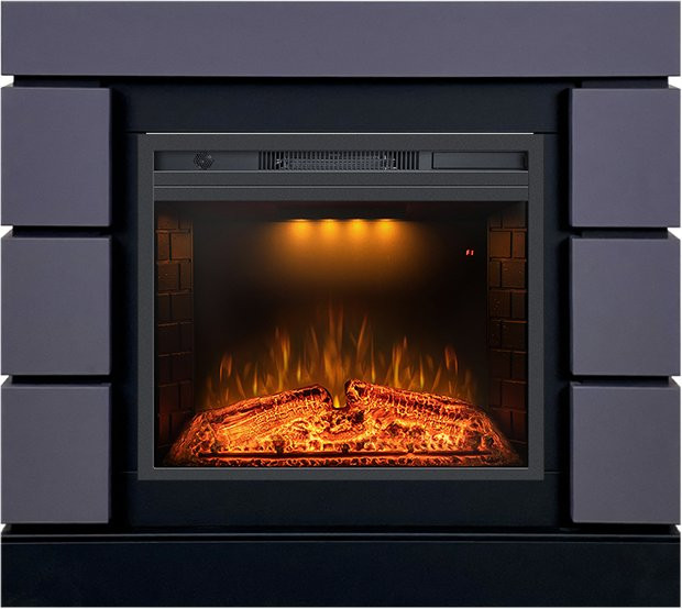 Каминокомплект Modern SFT (Разборный) - Серый графит с очагом Emerald 23 в Красноярске