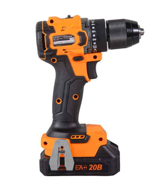 Дрель-шуруповерт аккумуляторная Вихрь ДА-20Л-2К/БП (2,0 А/ч) (бесщеточный двигатель, 70Нм) в Красноярске Дрель-шуруповерт аккумуляторная Вихрь ДА-20Л-2К/БП (2,0 А/ч) (бесщеточный двигатель, 70Нм) в Красноярске