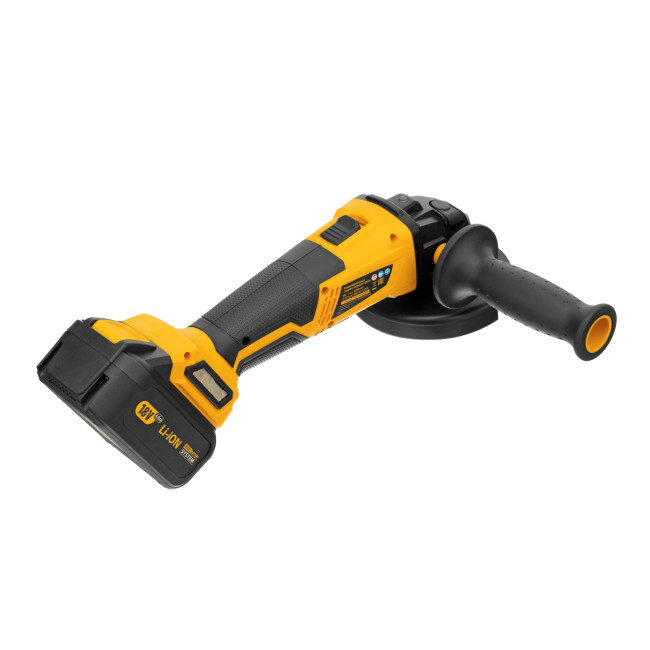 Машина углошлифовальная аккумуляторная бесщет. BLG-IB-18-125-4, Li-ion, 18 В Denzel в Красноярске Машина углошлифовальная аккумуляторная бесщет. BLG-IB-18-125-4, Li-ion, 18 В Denzel в Красноярске