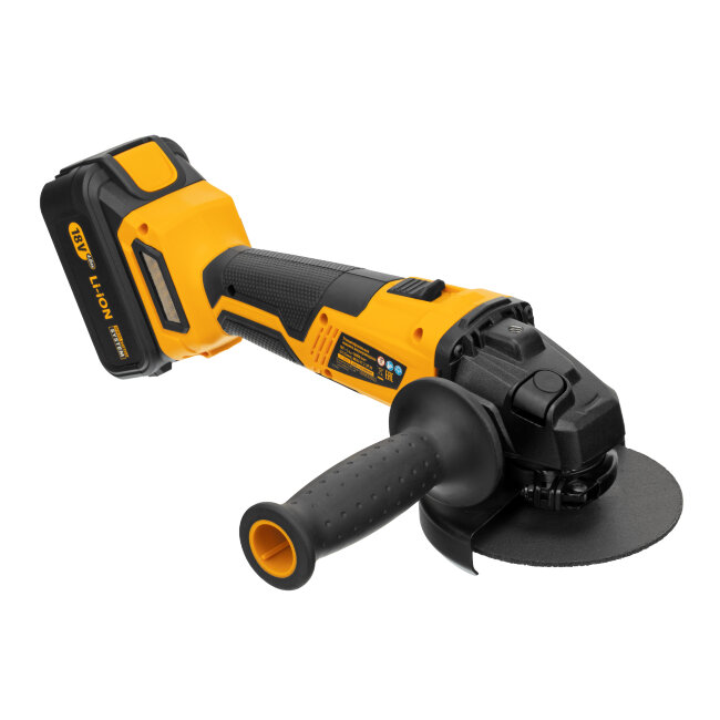 Машина углошлифовальная аккумуляторная бесщет. BLG-IB-18-125-4, Li-ion, 18 В Denzel в Красноярске Машина углошлифовальная аккумуляторная бесщет. BLG-IB-18-125-4, Li-ion, 18 В Denzel в Красноярске