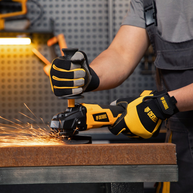 Машина углошлифовальная аккумуляторная бесщет. BLG-IB-18-125-4, Li-ion, 18 В Denzel в Красноярске Машина углошлифовальная аккумуляторная бесщет. BLG-IB-18-125-4, Li-ion, 18 В Denzel в Красноярске