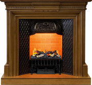 Каминокомплект Chelsea - Орех с очагом Cassette 400 LNH-INT (с дровами) Каминокомплект Chelsea - Орех с очагом Cassette 400 LNH-INT (с дровами)