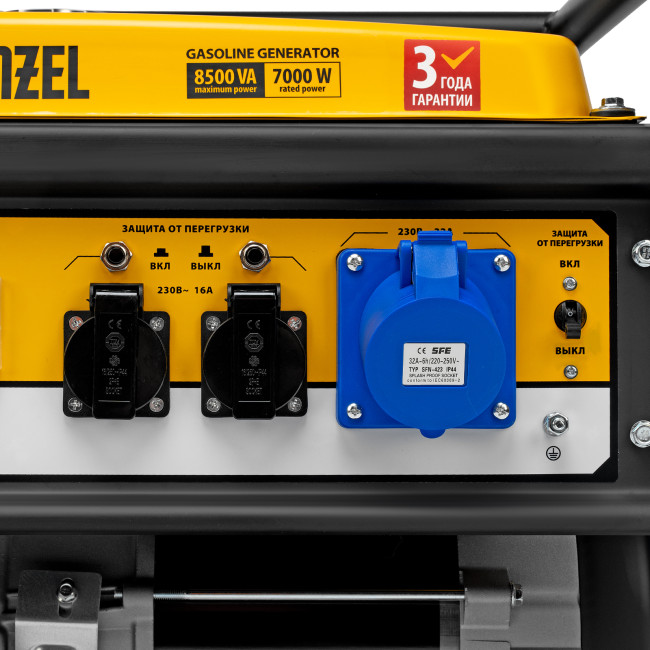 Генератор бензиновый GE 8900, 8.5 кВт, 220 В/50 Гц, 25 л, ручной старт Denzel в Красноярске Генератор бензиновый GE 8900, 8.5 кВт, 220 В/50 Гц, 25 л, ручной старт Denzel в Красноярске