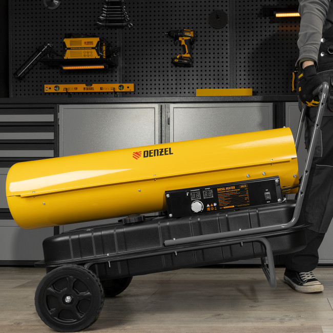 Дизельная тепловая пушка DHG-50, 50 кВт, 1100 м3/ч, прямой нагрев Denzel в Красноярске