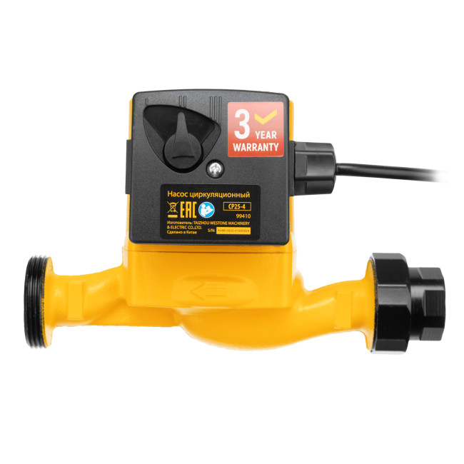 Циркуляционный насос CP25-4, напор 4 м, 50 л/мин, 1 м кабель, монт. длина 180 мм Denzel в Красноярске