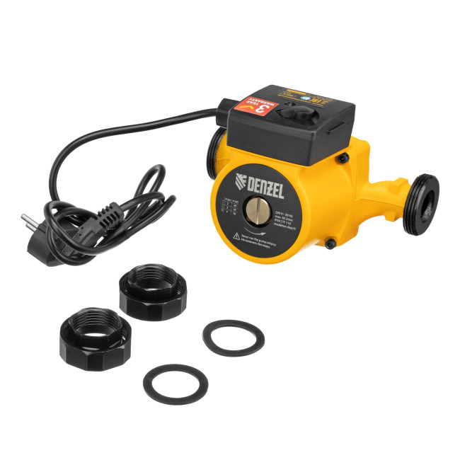 Циркуляционный насос CP25-4, напор 4 м, 50 л/мин, 1 м кабель, монт. длина 180 мм Denzel в Красноярске