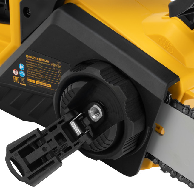 Цепная пила аккумуляторная бесщет. RCS400-36-0, Li-ion, 36 В, шина 400 мм Denzel в Красноярске