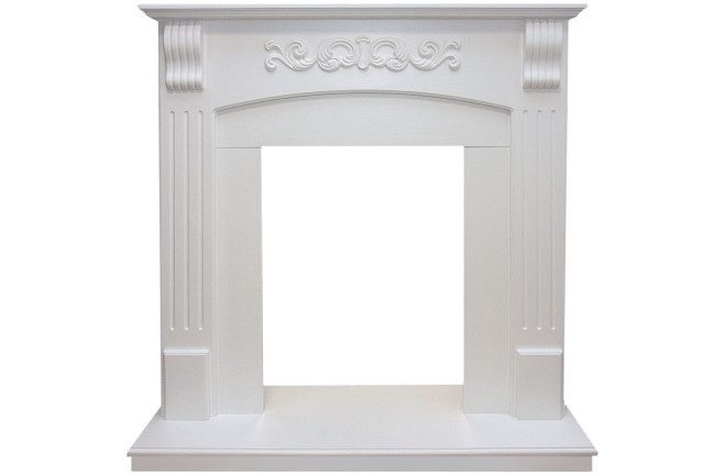 Каминокомплект Sorrento угловой - Белый дуб с очагом Brookline Black в Красноярске Каминокомплект Sorrento угловой - Белый дуб с очагом Brookline Black в Красноярске