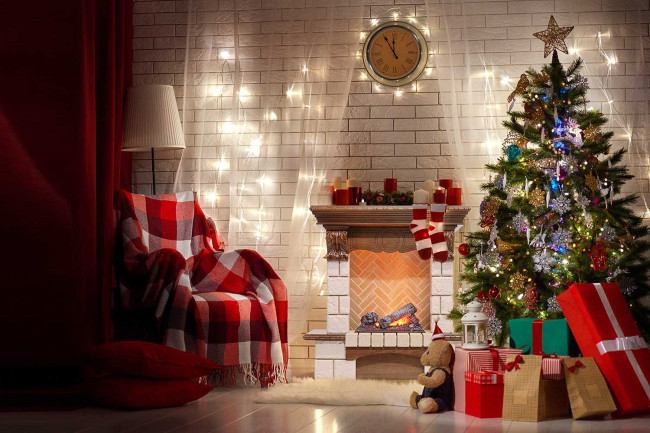 Каминокомплект Pierre Luxe - Темный дуб / Шампань (Высота 975мм) с очагом Cassette 400 LNH-INT PS (без дров) в Красноярске