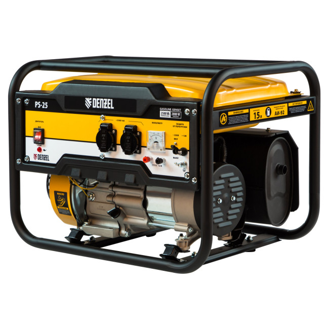 Генератор бензиновый PS 25, 2.5 кВт, 230 В, 15 л, ручной стартер Denzel в Красноярске Генератор бензиновый PS 25, 2.5 кВт, 230 В, 15 л, ручной стартер Denzel в Красноярске
