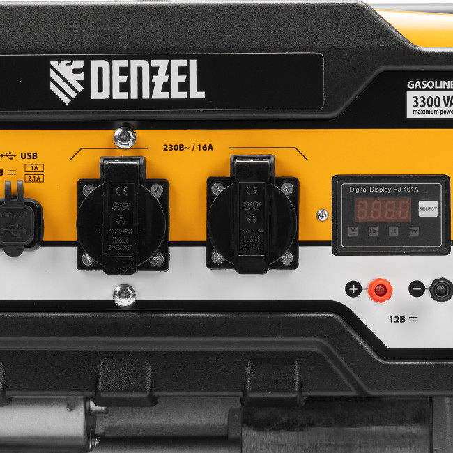 Генератор бензиновый PS-33E, 3.3 кВт, 230В, 15 л, электростартер Denzel в Красноярске Генератор бензиновый PS-33E, 3.3 кВт, 230В, 15 л, электростартер Denzel в Красноярске