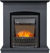 Каминокомплект Barcelona SFT (Разборный) - Серый графит с очагом Aspen Black
