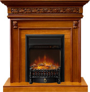 Каминокомплект Valletta - Орех с очагом Fobos FX M Black RC Каминокомплект Valletta - Орех с очагом Fobos FX M Black RC