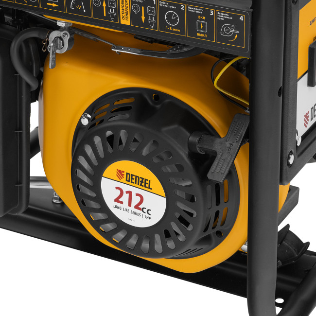 Генератор бензиновый PS 28, 2.8 кВт, 230 В, 15 л, ручной стартер Denzel в Красноярске Генератор бензиновый PS 28, 2.8 кВт, 230 В, 15 л, ручной стартер Denzel в Красноярске