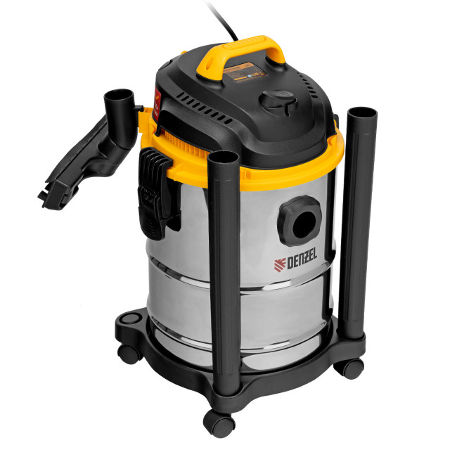 Пылесос строительный SVC15, 1200 Вт, бак 15 л, шланг 2 м Denzel в Красноярске Пылесос строительный SVC15, 1200 Вт, бак 15 л, шланг 2 м Denzel в Красноярске