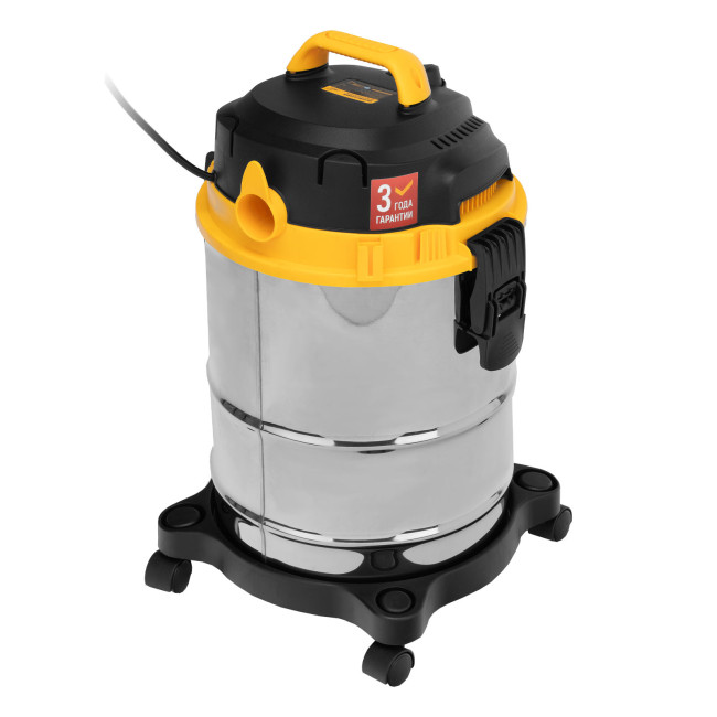 Пылесос строительный SVC15, 1200 Вт, бак 15 л, шланг 2 м Denzel в Красноярске Пылесос строительный SVC15, 1200 Вт, бак 15 л, шланг 2 м Denzel в Красноярске