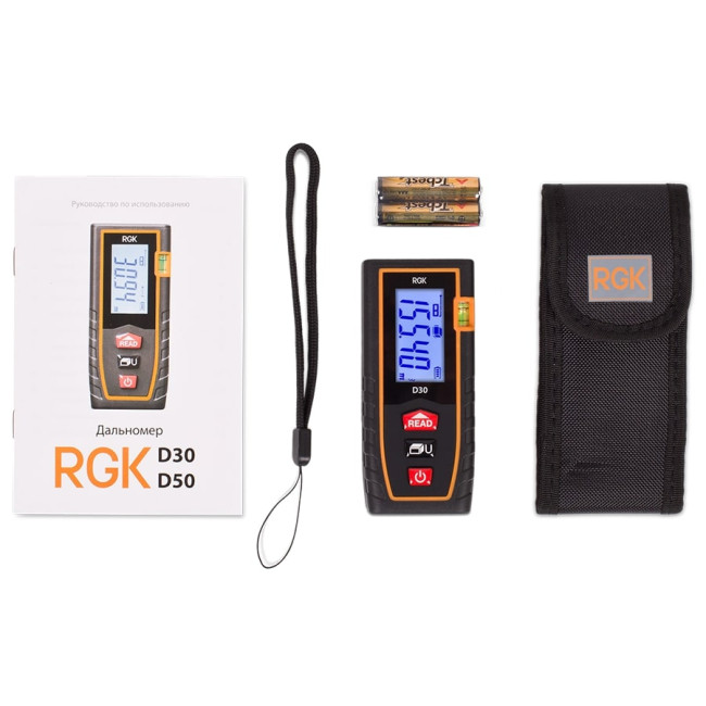 Лазерный дальномер RGK D30 (с поверкой) в Красноярске