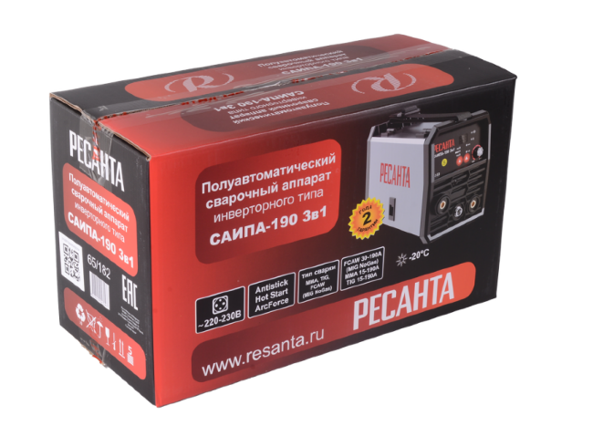 Сварочный полуавтомат Ресанта САИПА-190 3в1 (MIG/MAG) в Красноярске