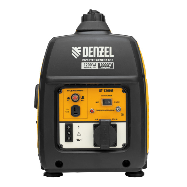 Генератор инверторный GT-1200iS, 1.2 кВт, 230 В, бак 2.4 л, закрытый корпус, ручной старт Denzel в Красноярске