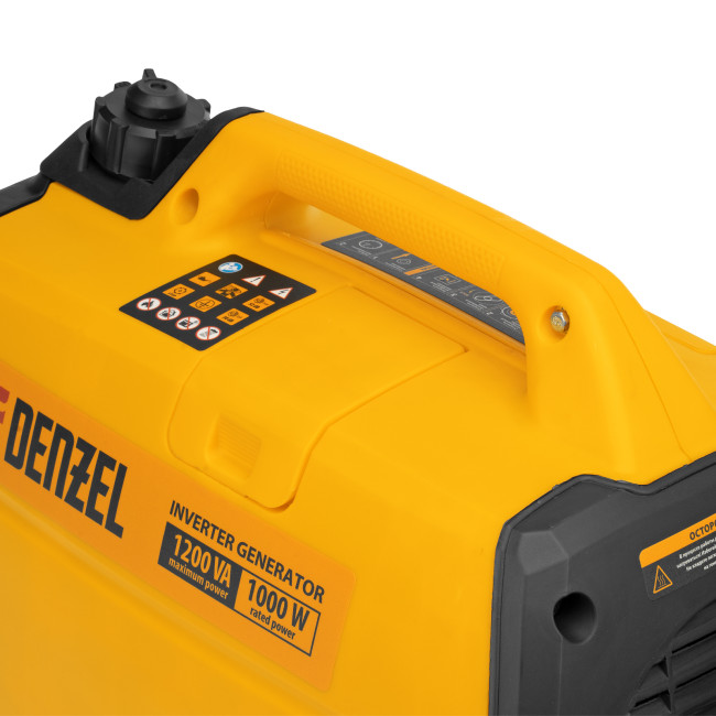 Генератор инверторный GT-1200iS, 1.2 кВт, 230 В, бак 2.4 л, закрытый корпус, ручной старт Denzel в Красноярске