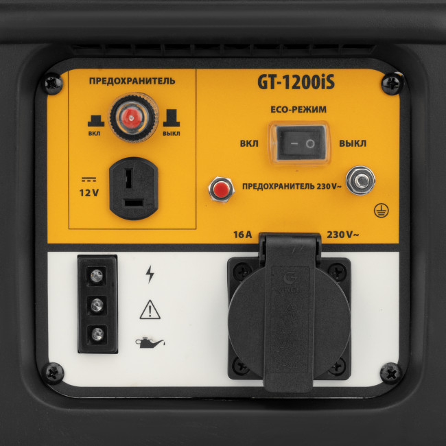 Генератор инверторный GT-1200iS, 1.2 кВт, 230 В, бак 2.4 л, закрытый корпус, ручной старт Denzel в Красноярске